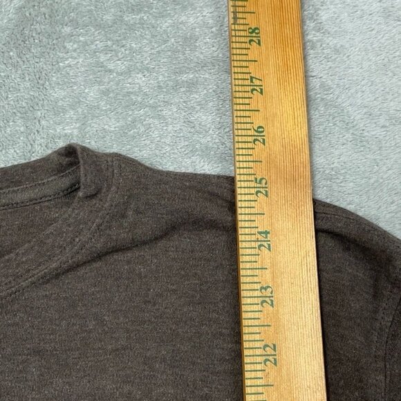 Kirkland Signature Womens Brown Pima Cotton T-Shirt Size L d0746 - Picture 3 of 8